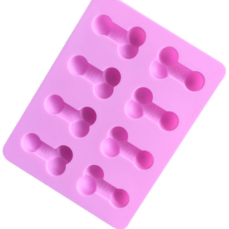 Pink Silicone Penis Mold - Silicone Mold for chocolate, Candy, and more