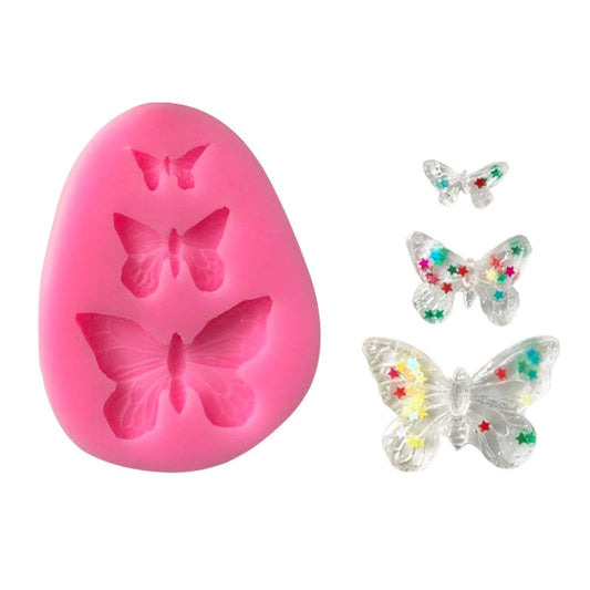 3D Butterfly 3 Sizes DIY Candy chocolate Molds Silicone Cake Decorating Tools Fondant Moulds