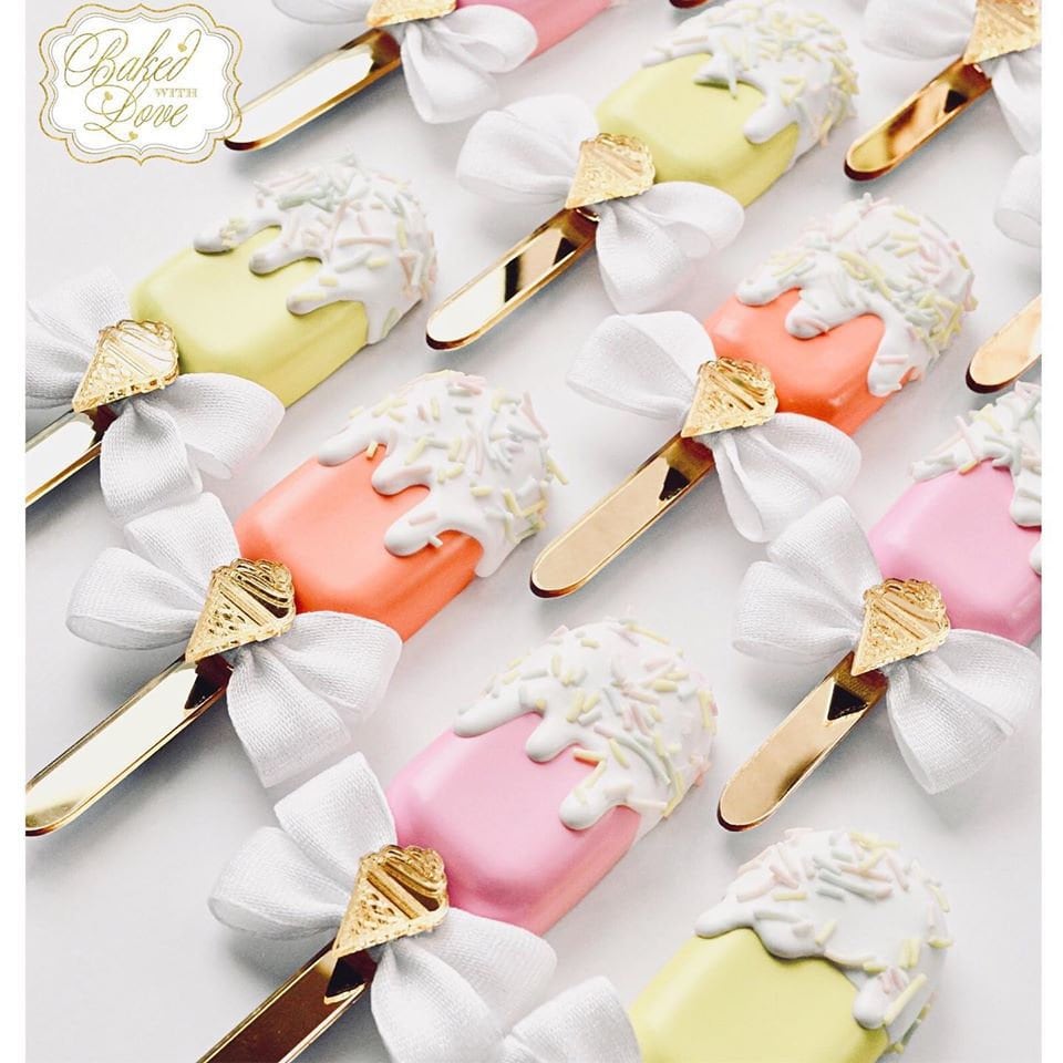 Cakesicle Acrylic Metallic and Glitter Sticks - popsicle stick ice cream cakesicle stick