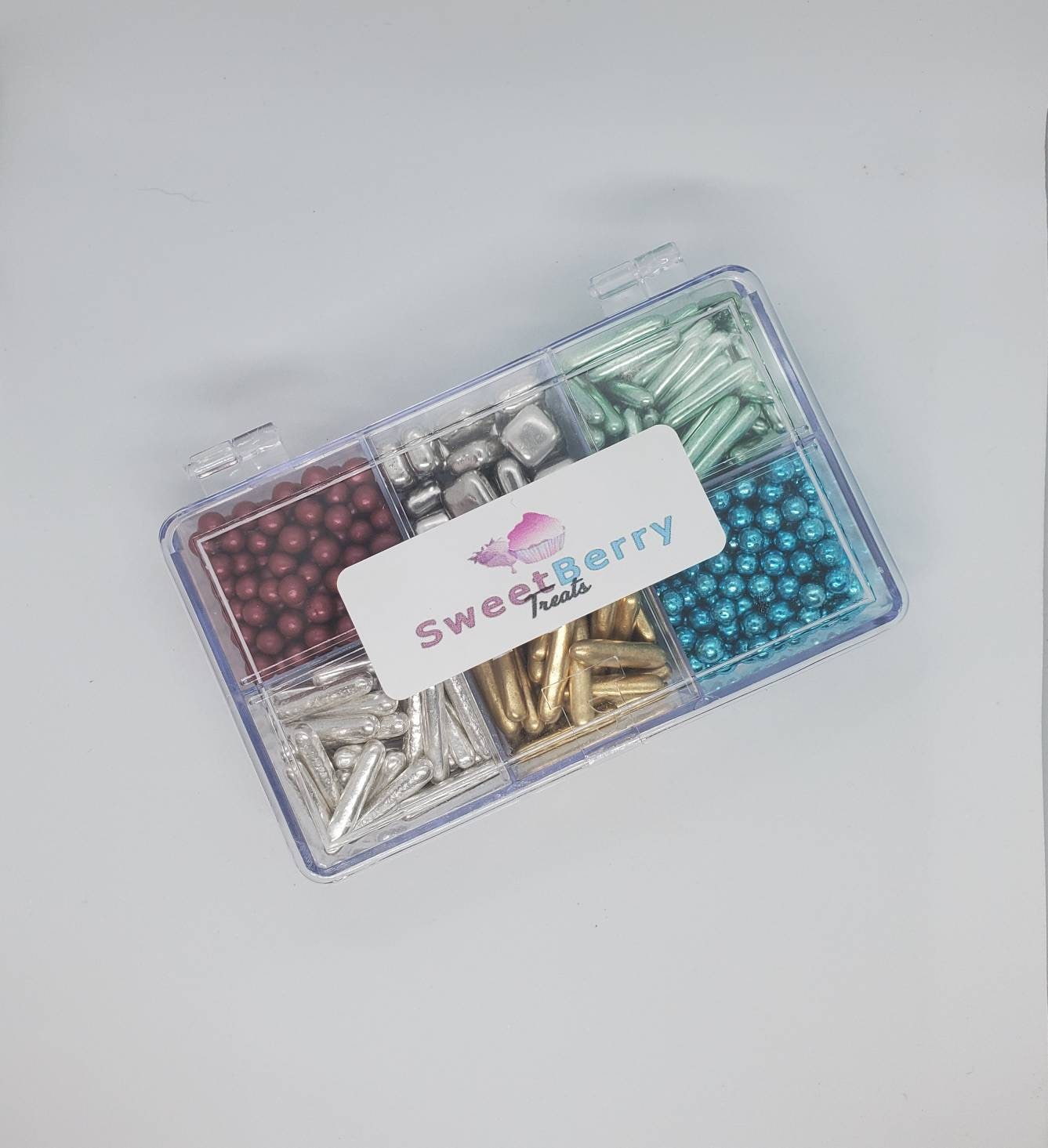 Cake Sprinkle Bento - Large Sprinkle Rods, Metallic Sprinkles pearlized Pastel sprinkles large cake sprinkle rods