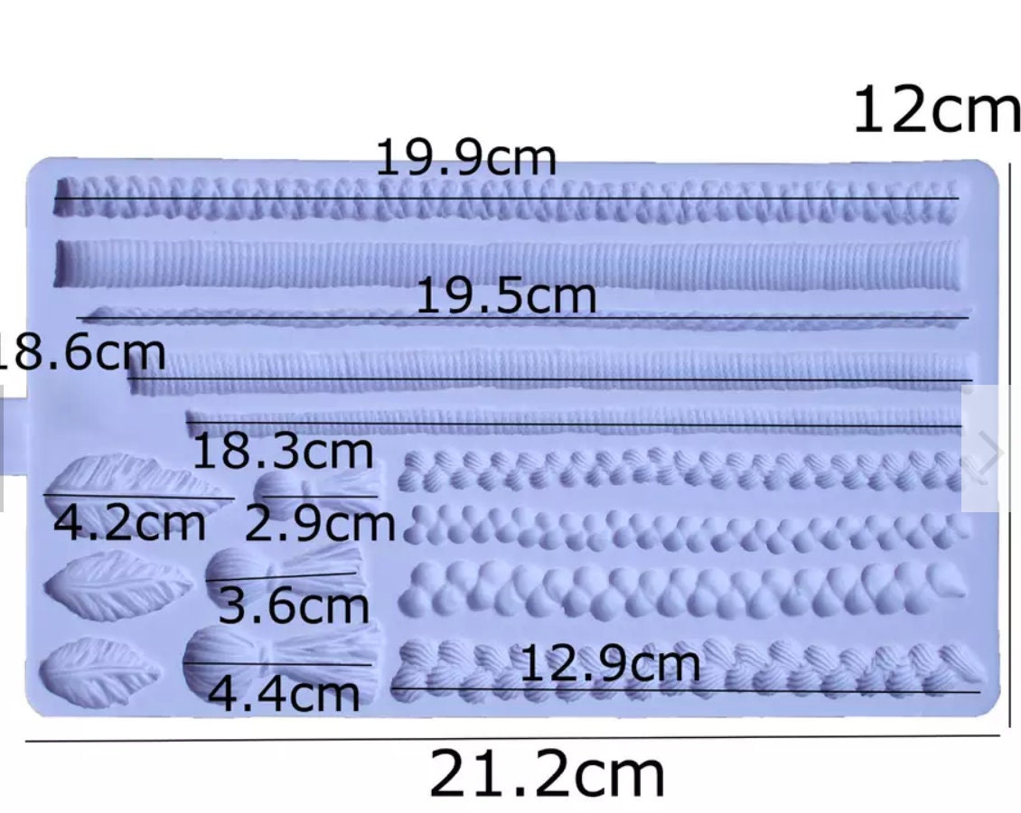 Macrame Rope Silicone mold, Fondant mold for Cake