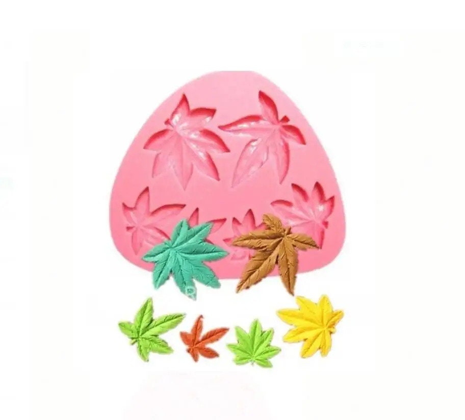 Leaf Silicone Mold sugar craft fondant tools cake decorating soap mould baking tool