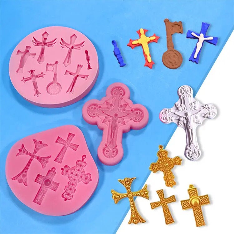 multi cross silicone mold fondant tools decorating mould cake baking decorating fondant tool