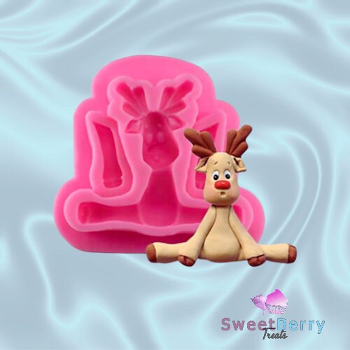 Sitting Reindeer Mold - Christmas Silicone Mold