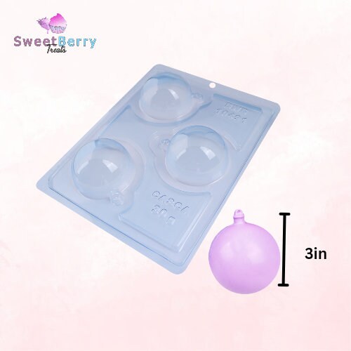 Smooth ornament chocolate mold - 1 Part mold