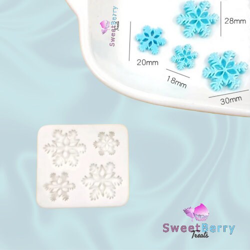 Snowflake winter Christmas silicone Mold - Cake mold, chocolate mold, resin mold